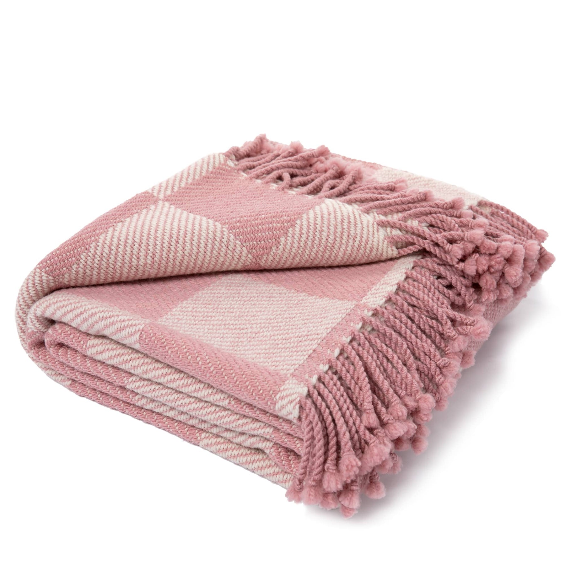 Fine Throws Sophie Softest Fine Merino Sofa Throw Blanket, Splendid Tulip Pink Che ...